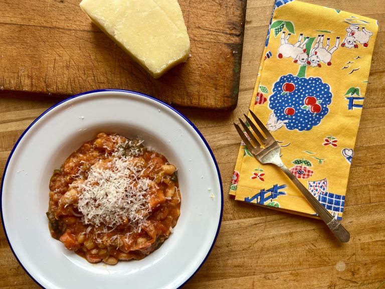 Roasted Cherry Tomato and White Bean Stew